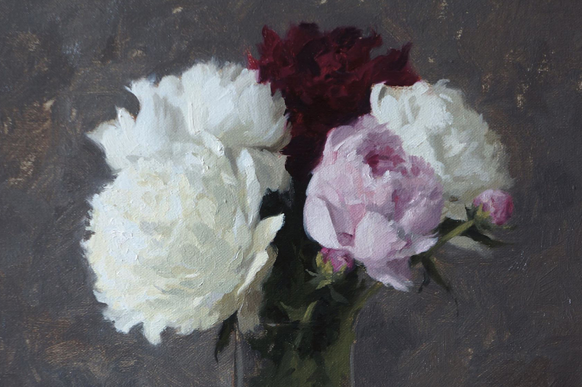 painting flowers banner